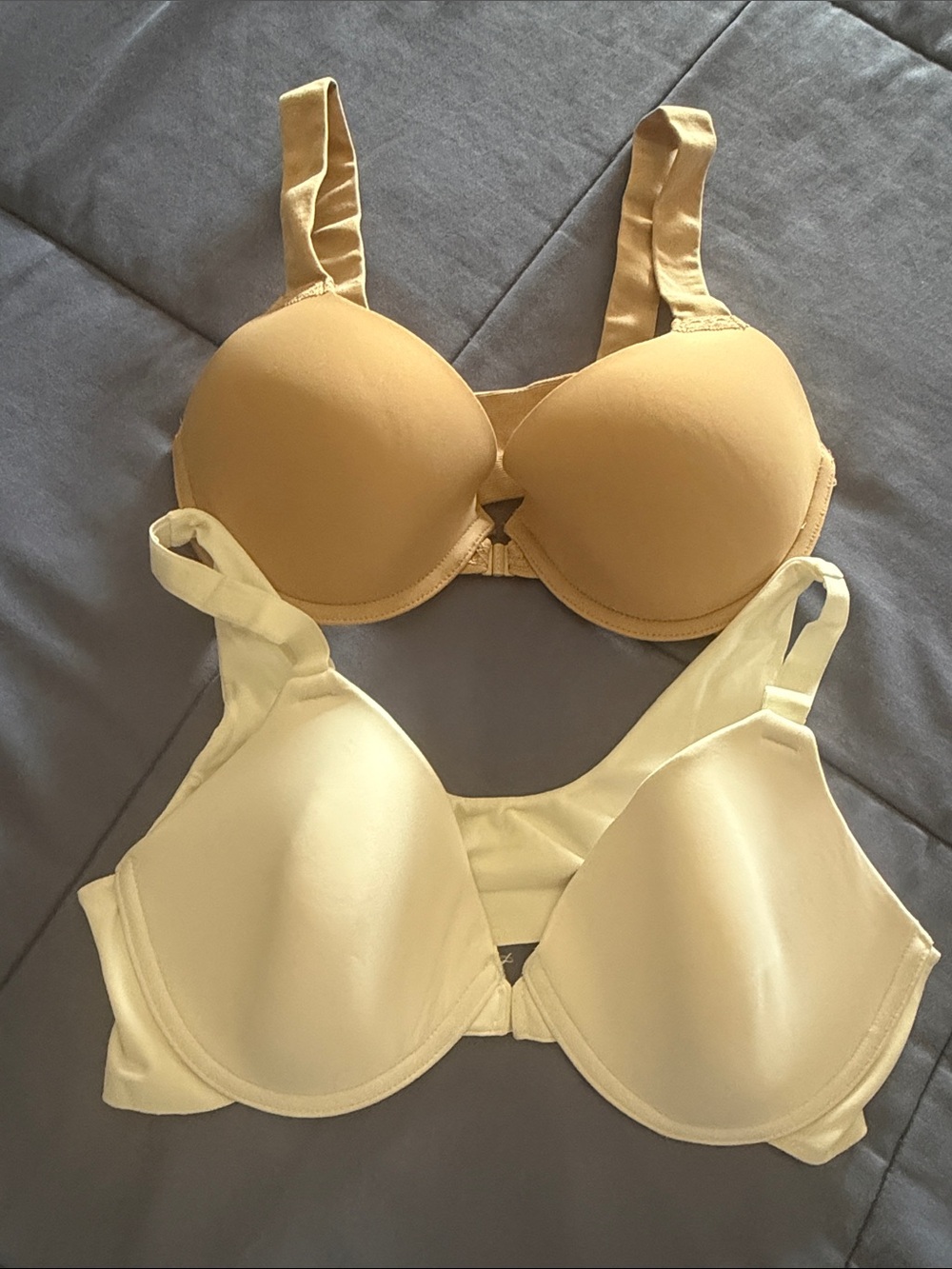 Everyday Seamless Molded Bra Duo in Tan and Cream 36B Spanx Assets